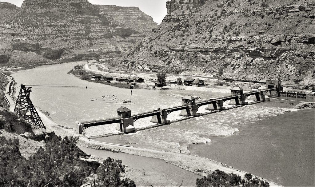 View of the dam looking downstream June 1916